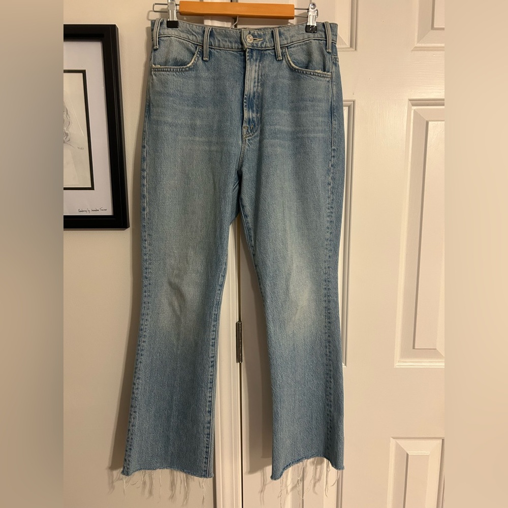 MOTHER Light Wash High-Rise Flare Jeans - Picture 3 of 6